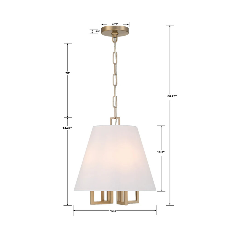 Libby Langdon Westwood 4 Light Pendant