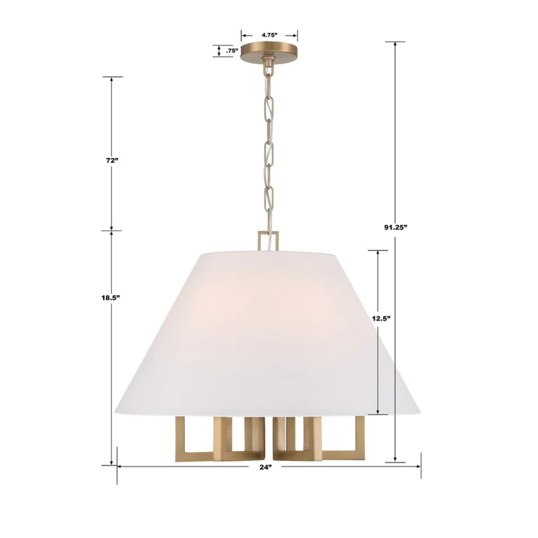 Libby Langdon Westwood 6 Light Chandelier