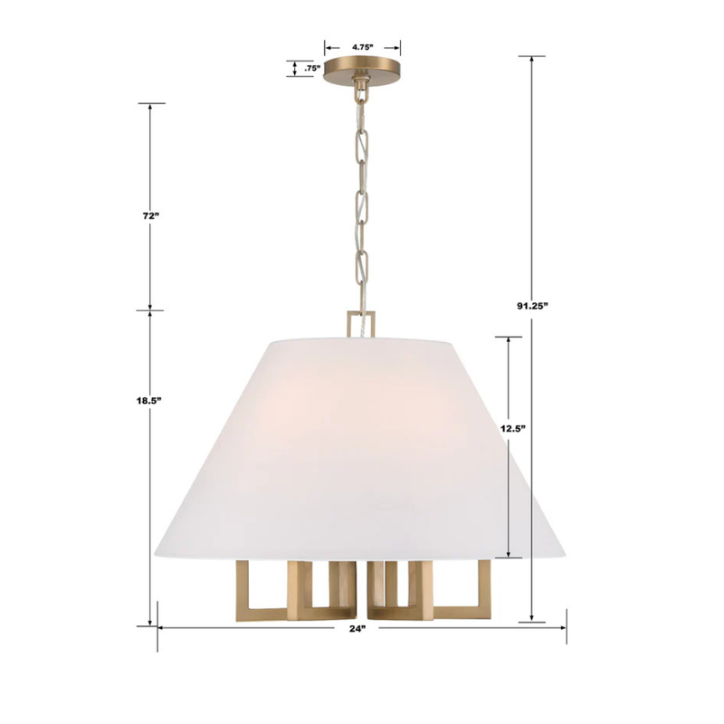 Libby Langdon Westwood 6 Light Chandelier