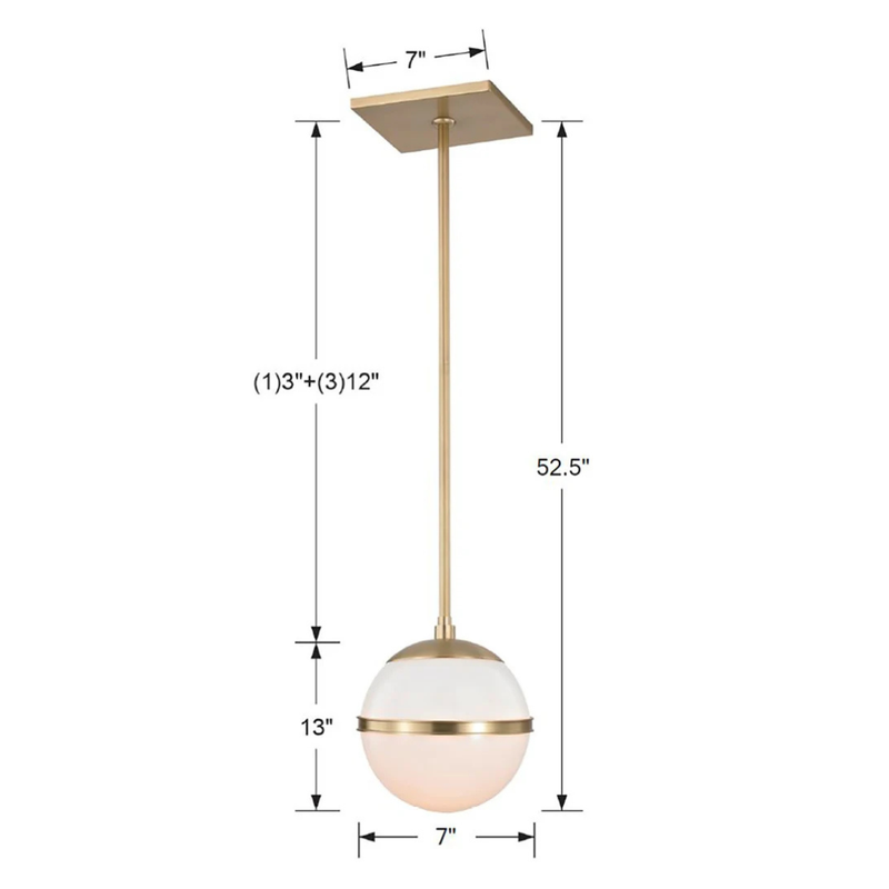 Brian Patrick Flynn Truax 1 Light Mini Pendant [8" Wide]