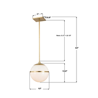 Brian Patrick Flynn Truax 1 Light Mini Pendant [12" Wide]