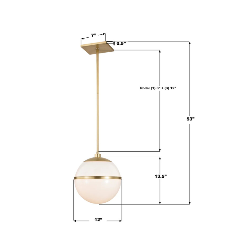 Brian Patrick Flynn Truax 1 Light Mini Pendant [12" Wide]