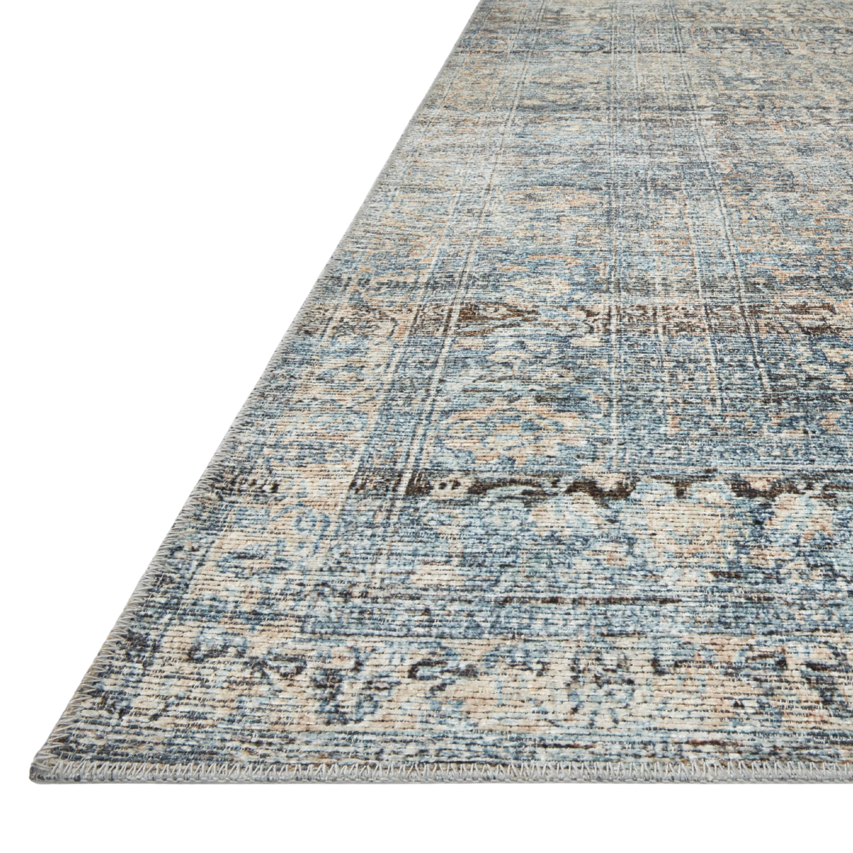 Billie (Amber Lewis × Loloi) BIL-05 Rug [Denim/Blush]