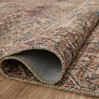 Billie (Amber Lewis × Loloi) BIL-04 Rug [Aqua/Rust]