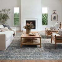 Billie (Amber Lewis × Loloi) BIL-05 Rug [Denim/Blush]