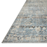 Billie (Amber Lewis × Loloi) BIL-05 Rug [Denim/Blush]