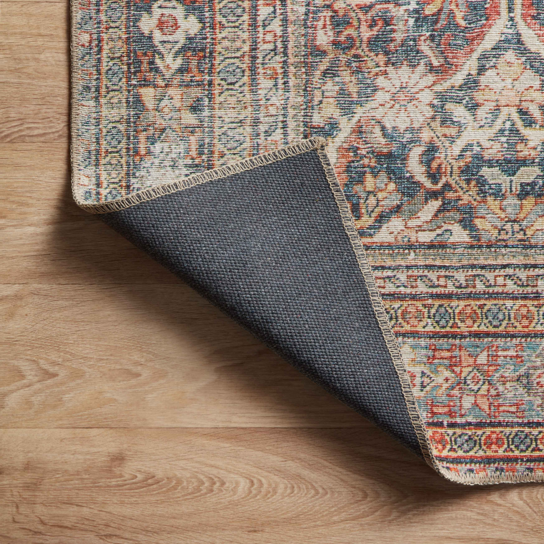Georgie (Amber Lewis × Loloi) GER-01 Rug [Red/Navy]