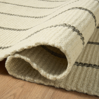 Harlan (Amber Lewis × Loloi) HLN-01 Rug [Ivory/Charcoal]
