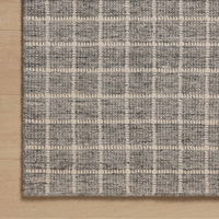 Cedar (Amber Lewis × Loloi) CED-01 Rug [Charcoal/Ivory]