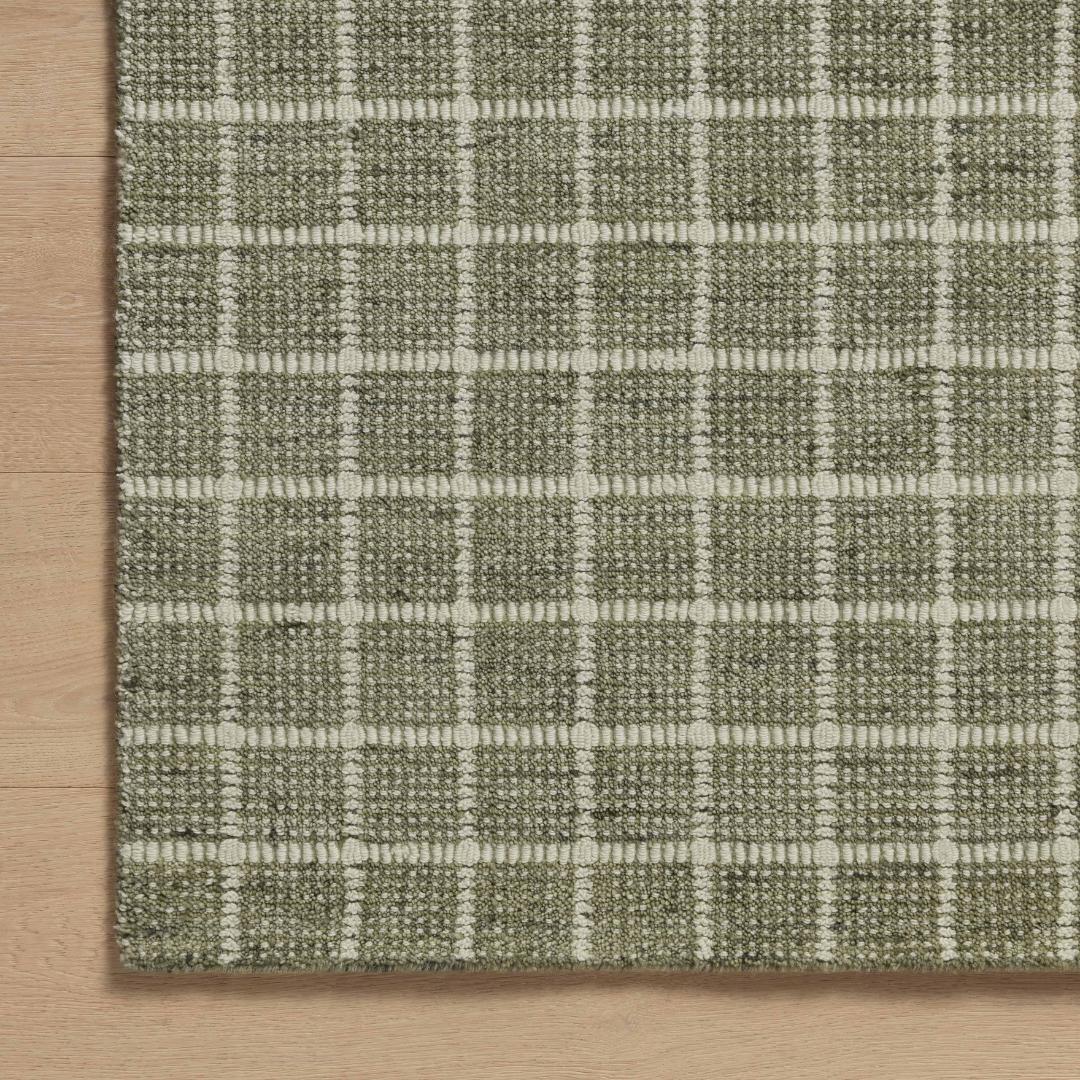 Cedar (Amber Lewis × Loloi) CED-01 Rug [Olive/Ivory]
