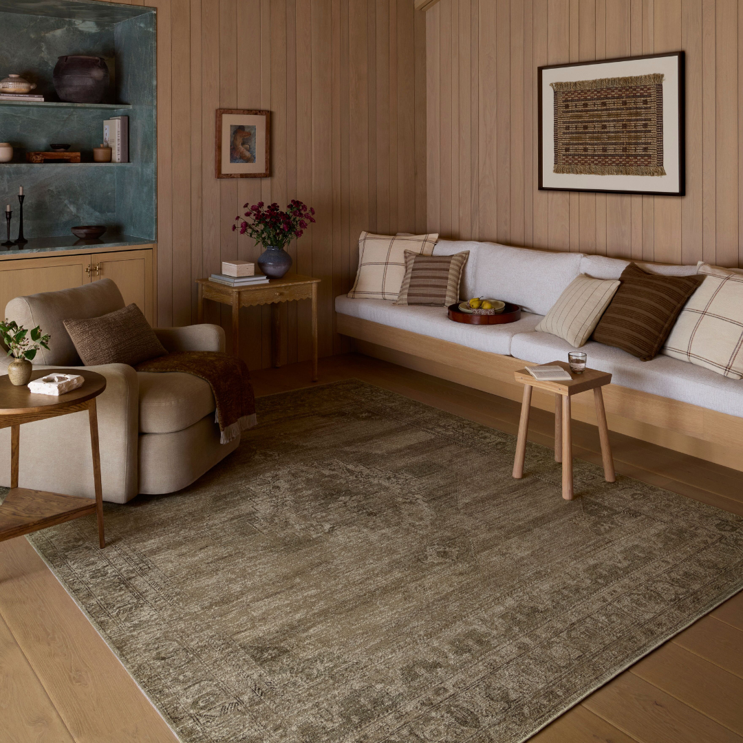 Cambria (Amber Lewis × Loloi) CBR-03 Rug [Sand/Olive]