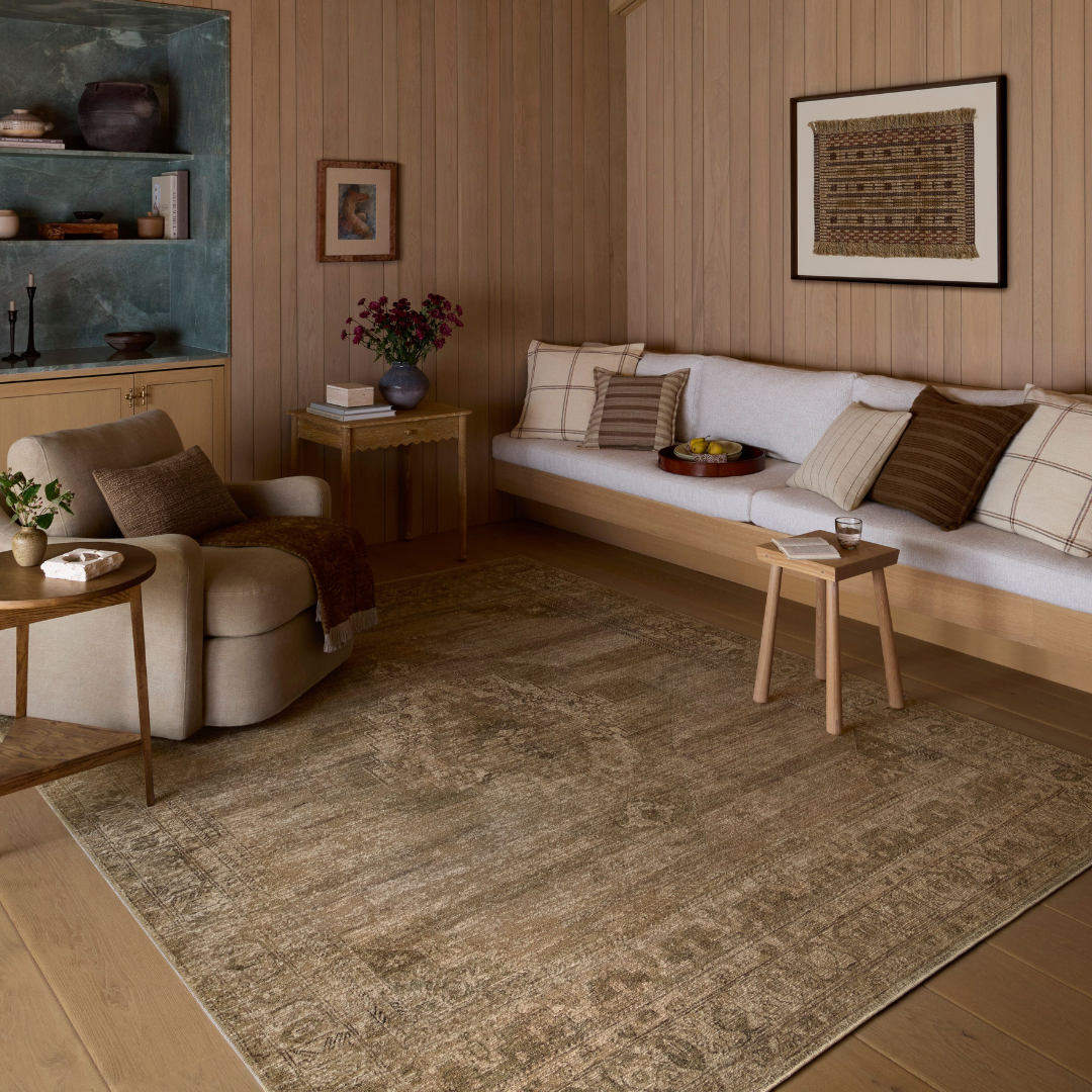 Cambria (Amber Lewis × Loloi) CBR-03 Rug [Taupe/Antique Bronze]