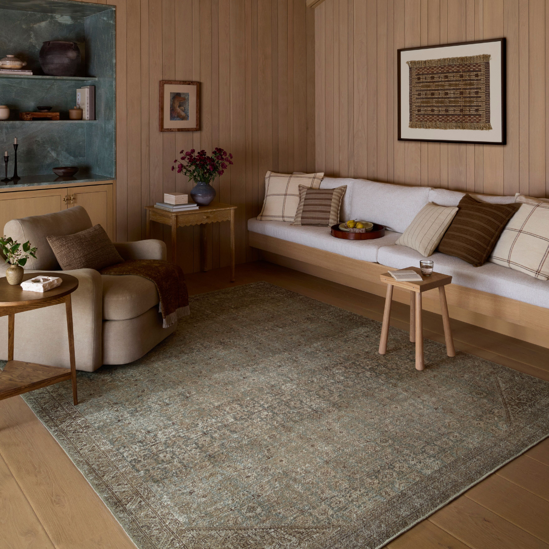 Cambria (Amber Lewis × Loloi) CBR-05 Rug [Aqua/Natural]