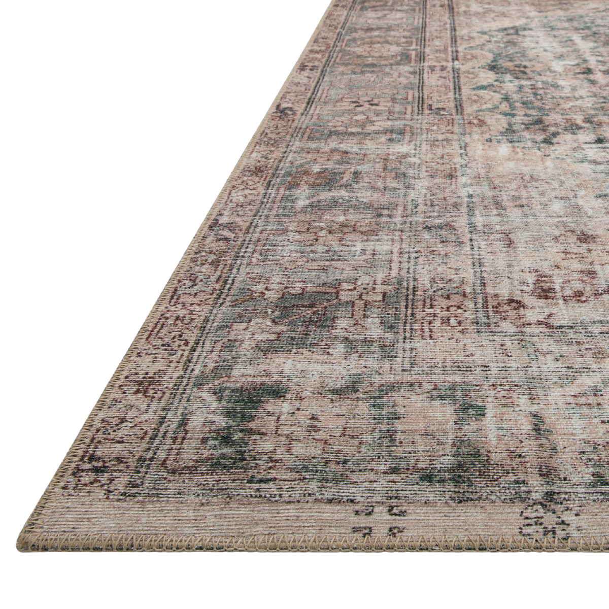 Georgie (Amber Lewis × Loloi) GER-08 Rug [Lagoon/Beige]