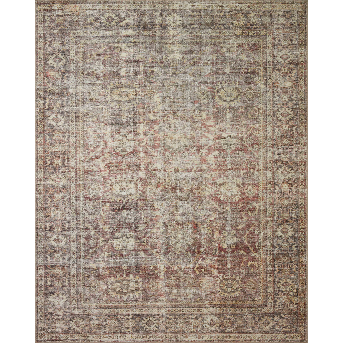 Georgie (Amber Lewis × Loloi) GER-06 Rug [Bordeaux/Antique]