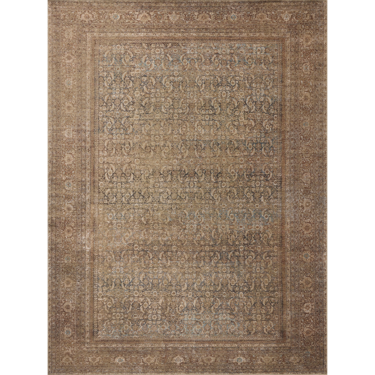 Cambria (Amber Lewis × Loloi) CBR-07 Rug [Ocean/Bark]