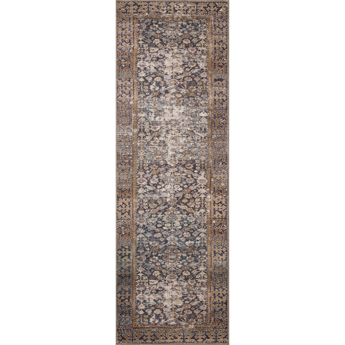 Georgie (Amber Lewis × Loloi) GER-05 Rug [Denim/Spice]