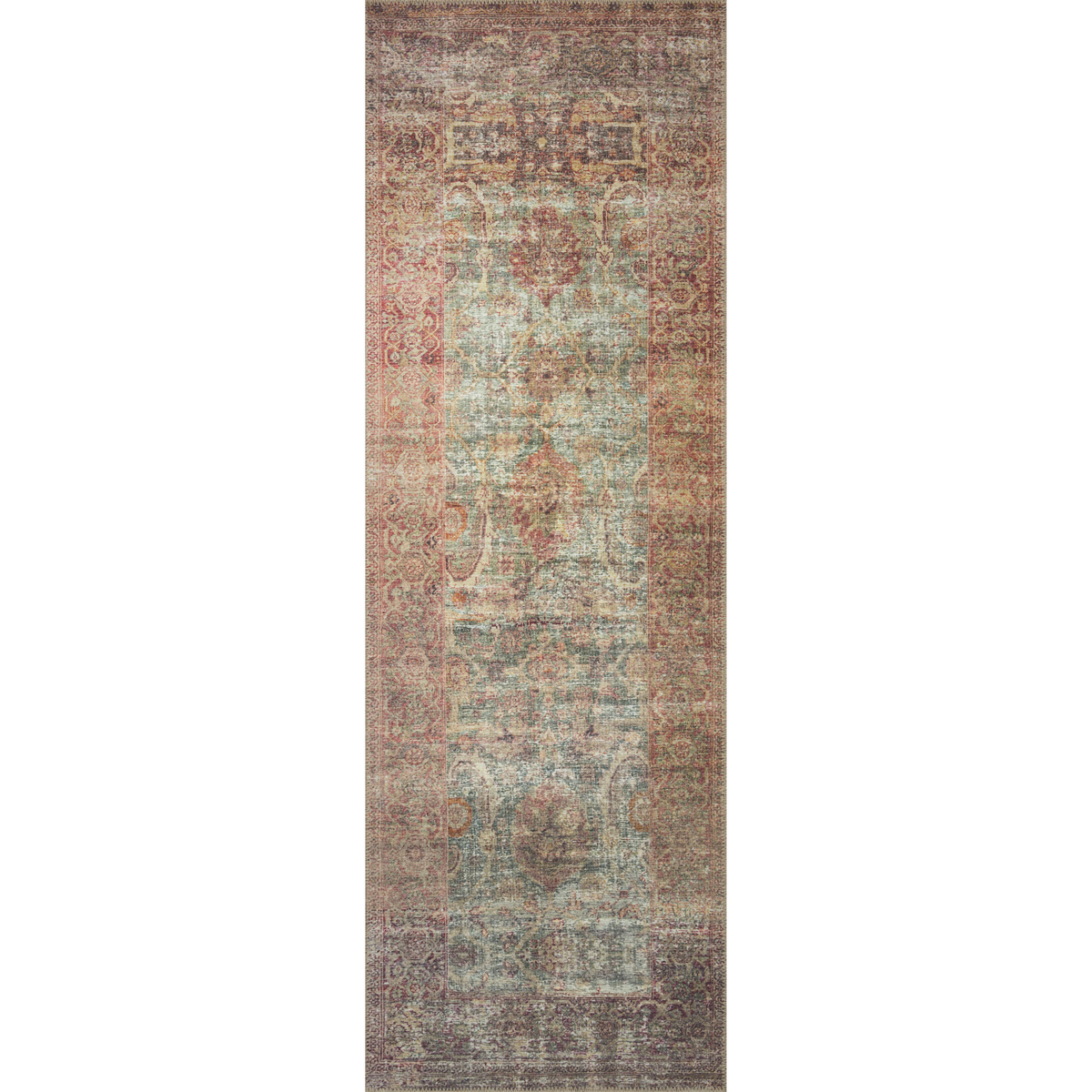Georgie (Amber Lewis × Loloi) GER-03 Rug [Jade/Sunset]