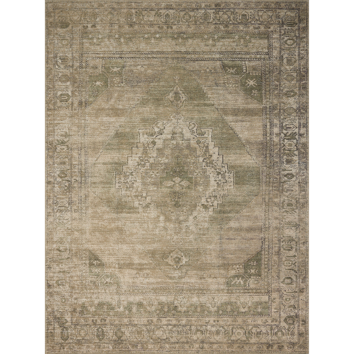 Cambria (Amber Lewis × Loloi) CBR-03 Rug [Sand/Olive]