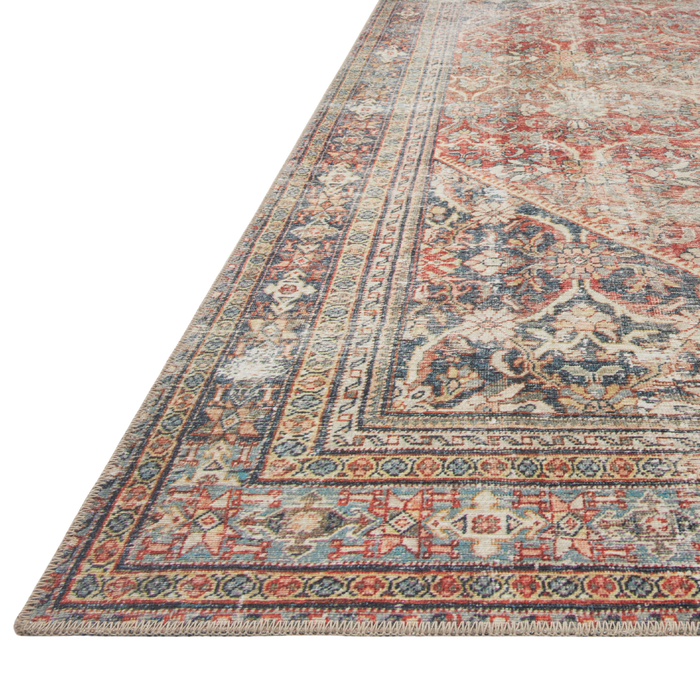 Georgie (Amber Lewis × Loloi) GER-01 Rug [Red/Navy]