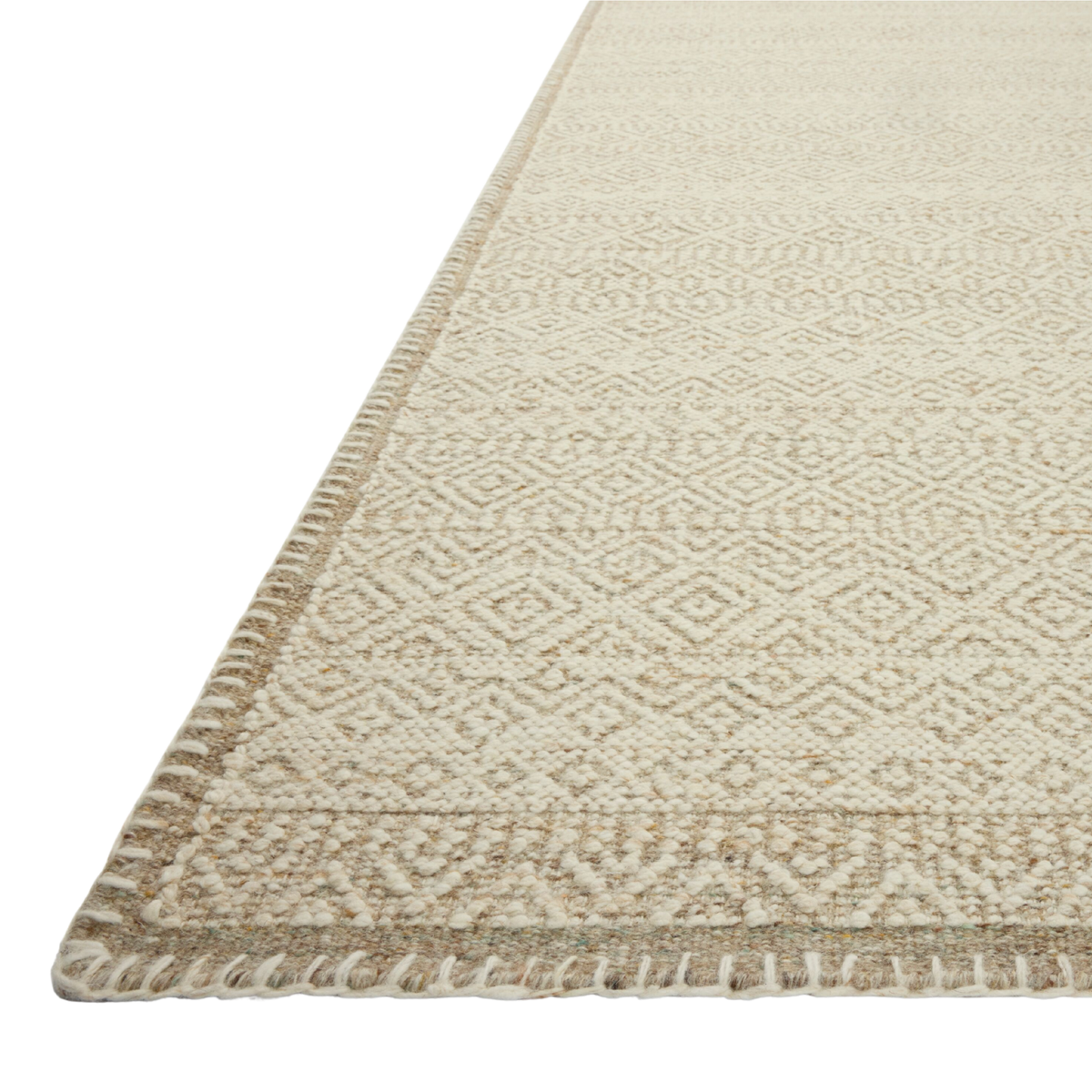 Bowie (Amber Lewis × Loloi) BOE-02 Rug [Ivory/Taupe]
