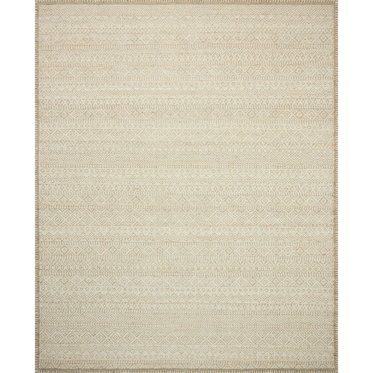 Bowie (Amber Lewis × Loloi) BOE-02 Rug [Ivory/Taupe]