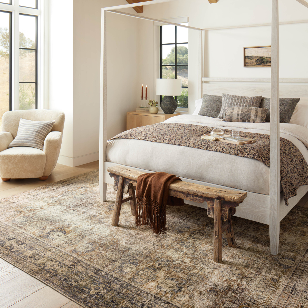 Morgan (Amber Lewis × Loloi) MOG-01 Rug [Sunset/Ink]