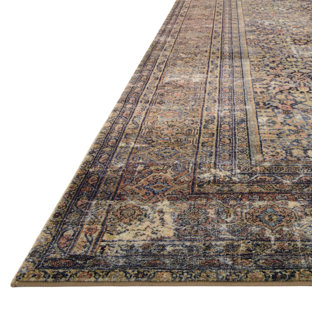 Morgan (Amber Lewis × Loloi) MOG-03 Rug [Denim/Multi]