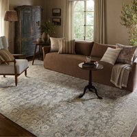 Honora (Amber Lewis × Loloi) HON-02 Rug [Slate/Beige]