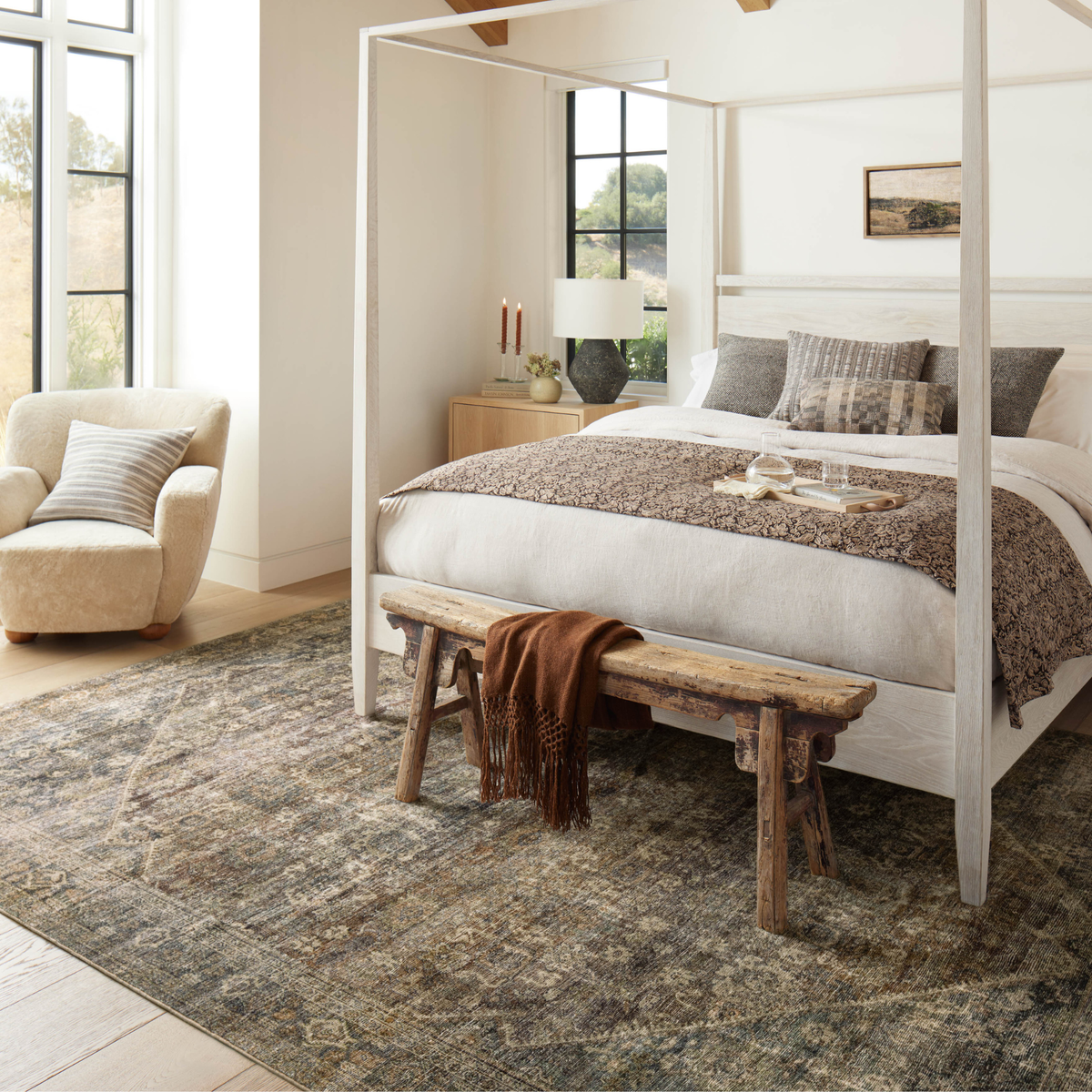 Morgan (Amber Lewis × Loloi) MOG-05 Rug [Spice/Lagoon]