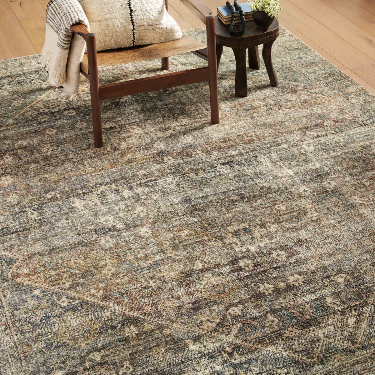 Morgan (Amber Lewis × Loloi) MOG-05 Rug [Spice/Lagoon]