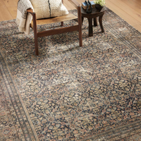 Morgan (Amber Lewis × Loloi) MOG-03 Rug [Denim/Multi]