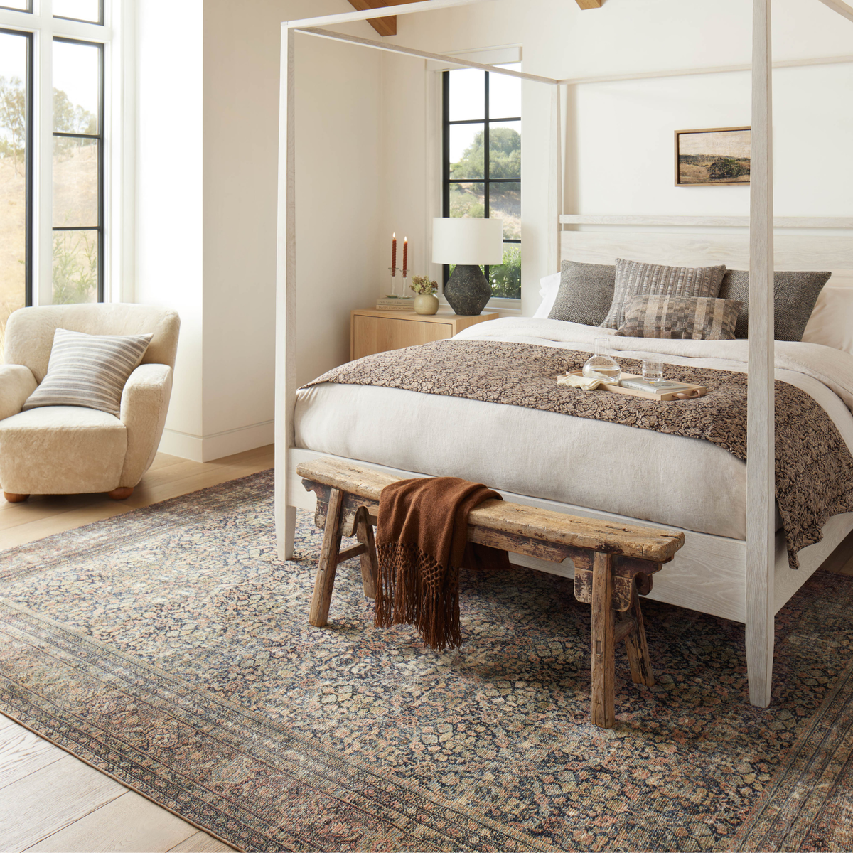 Morgan (Amber Lewis × Loloi) MOG-03 Rug [Denim/Multi]