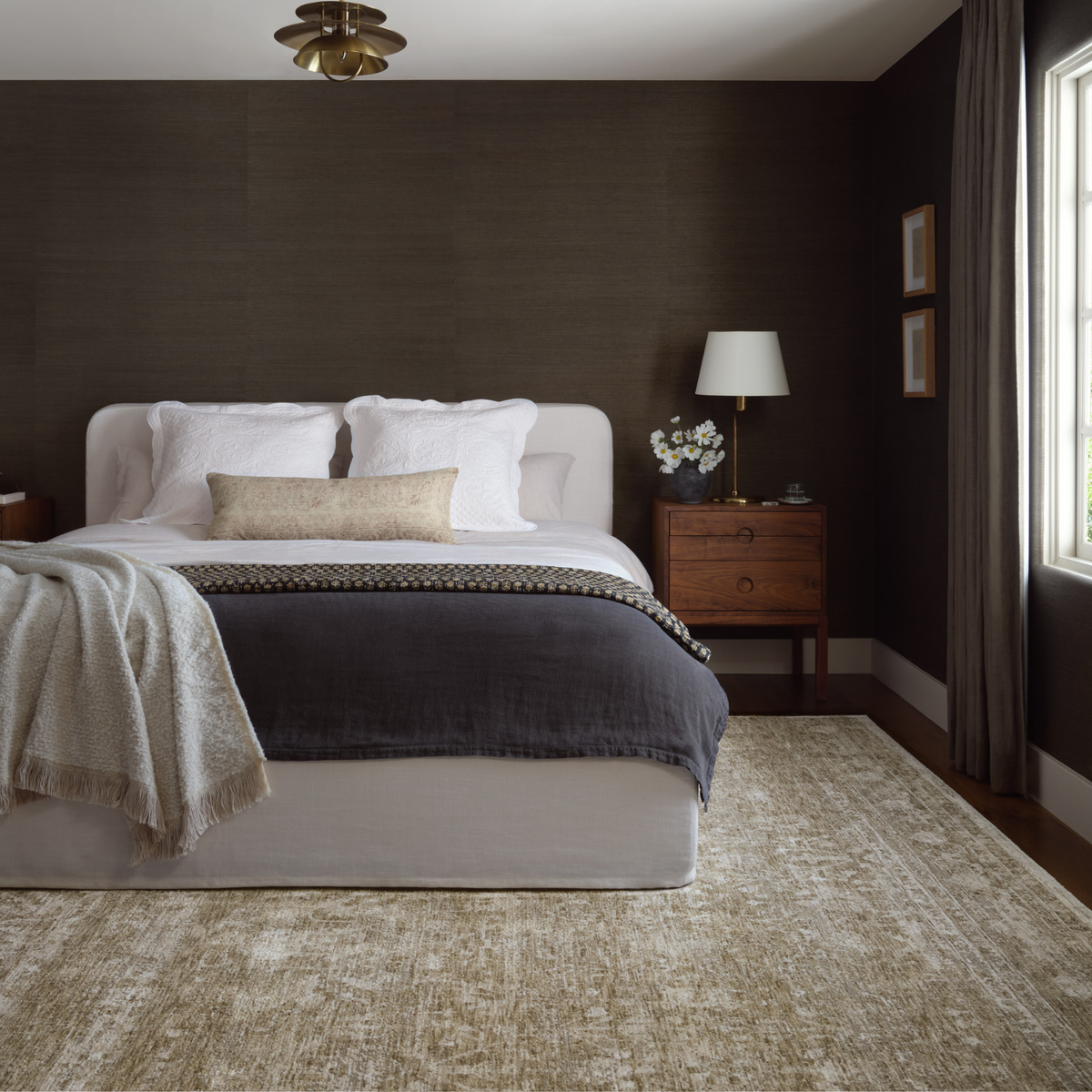 Honora (Amber Lewis × Loloi) HON-01 Rug [Khaki/Beige]