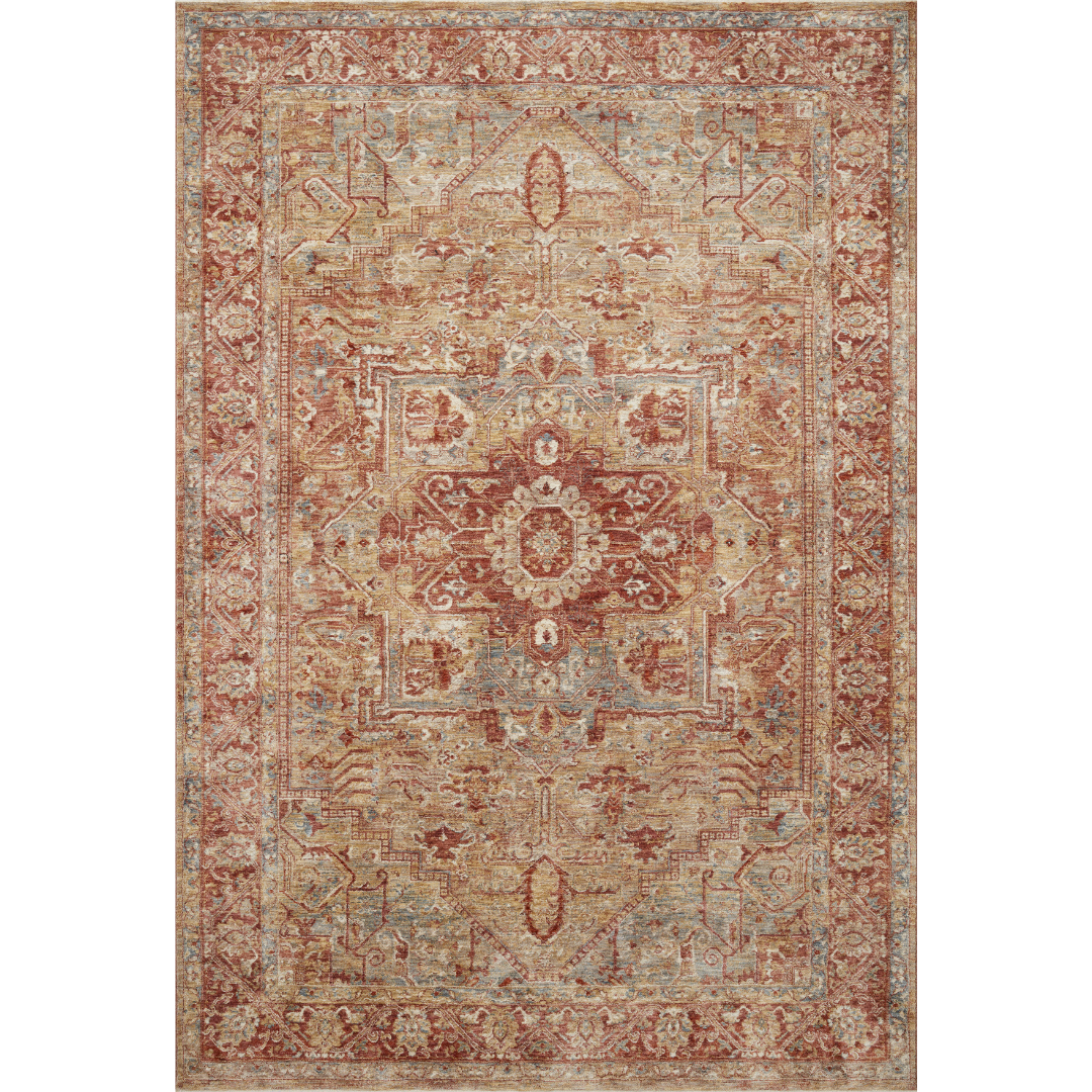 Gaia GAA-01 Rug [Gold/Brick]