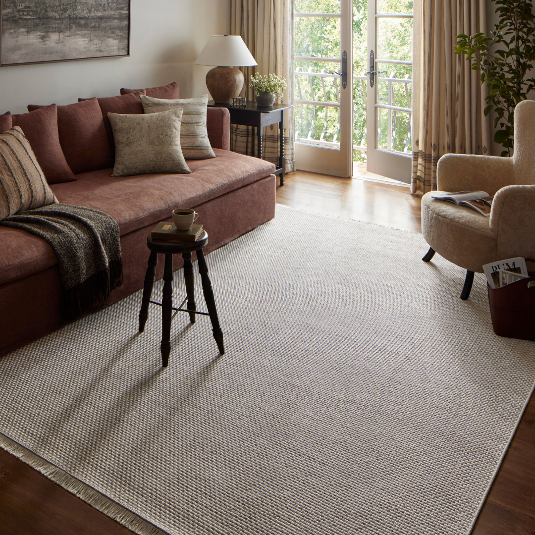 Malibu (Amber Lewis × Loloi) MAB-05 Indoor/Outdoor Rug [Ivory/Dove]