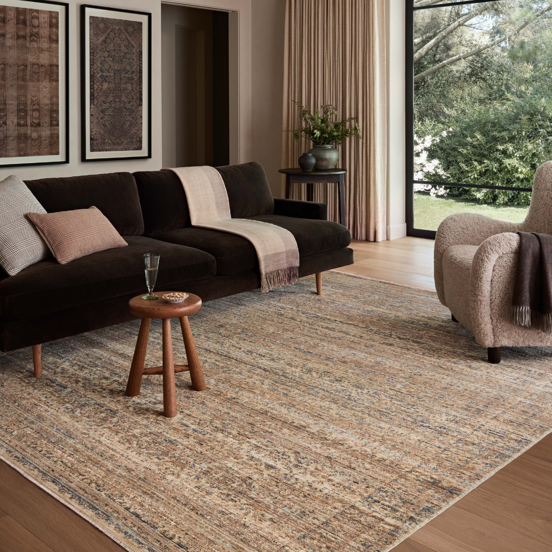 Molly (Amber Lewis × Loloi) MOL-01 Rug [Natural/Denim]