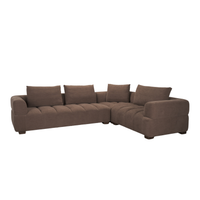 Warner Channel Small 3-PC Sectional [Brown]