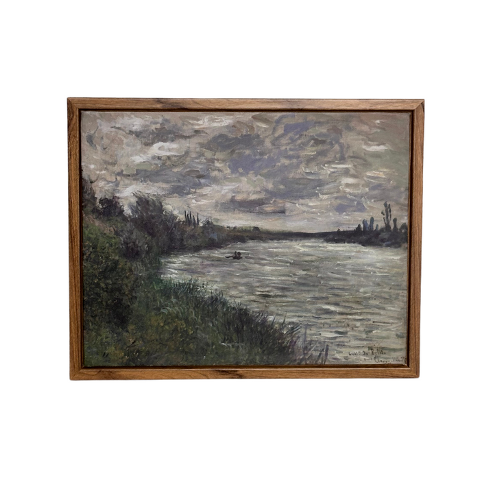 "Stormy Weather" - 8" x 10" Vintage Framed Monet Print