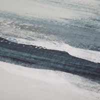 Shore Framed Print on Canvas [47"W x 31.5"H]