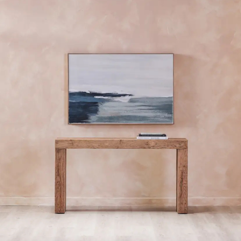 Shore Framed Print on Canvas [47"W x 31.5"H]