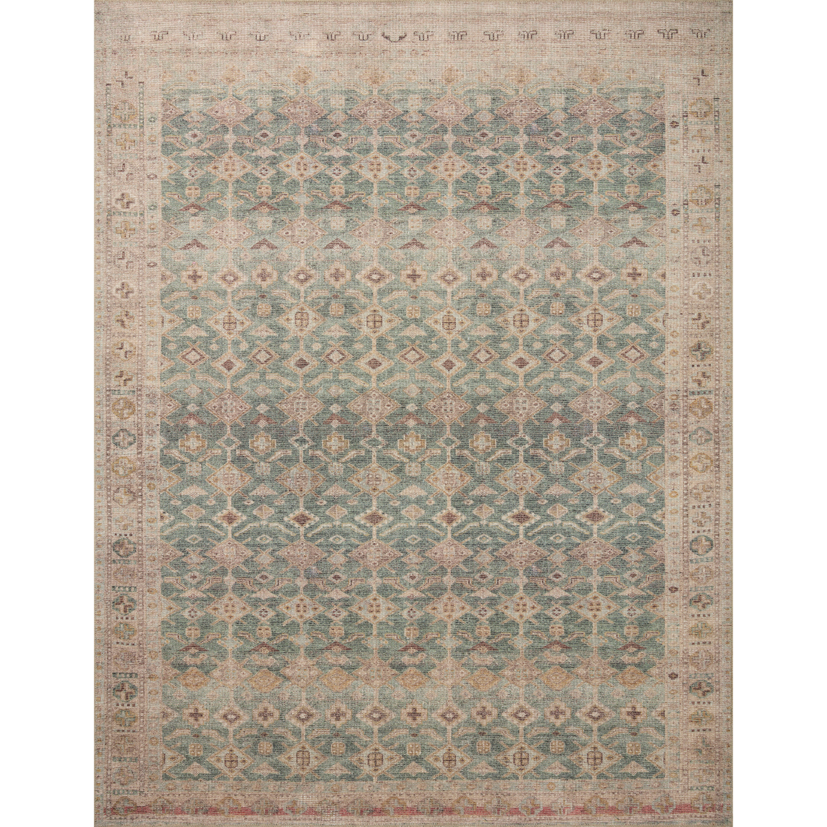 Aubrey AUB-02 (AR) Rug [Aqua / Sand]