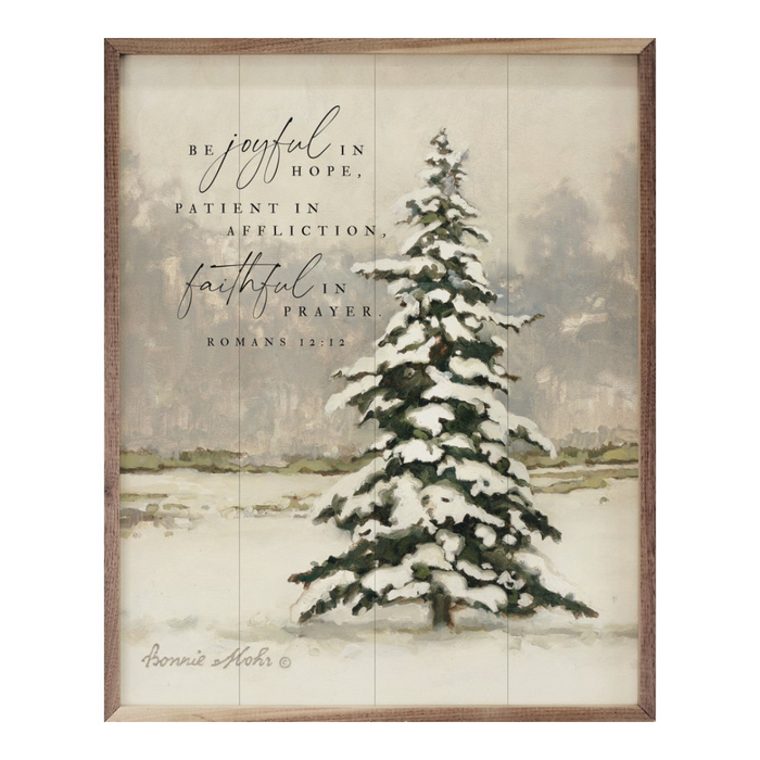 Be Joyful Wooden Framed Print