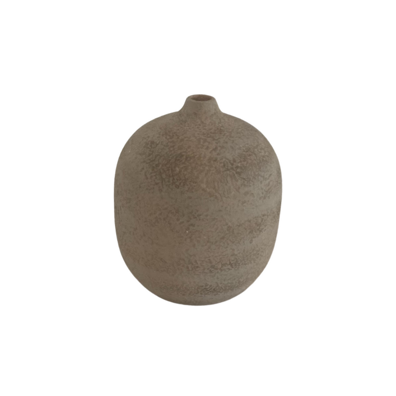 Round Textured Ceramic Vase