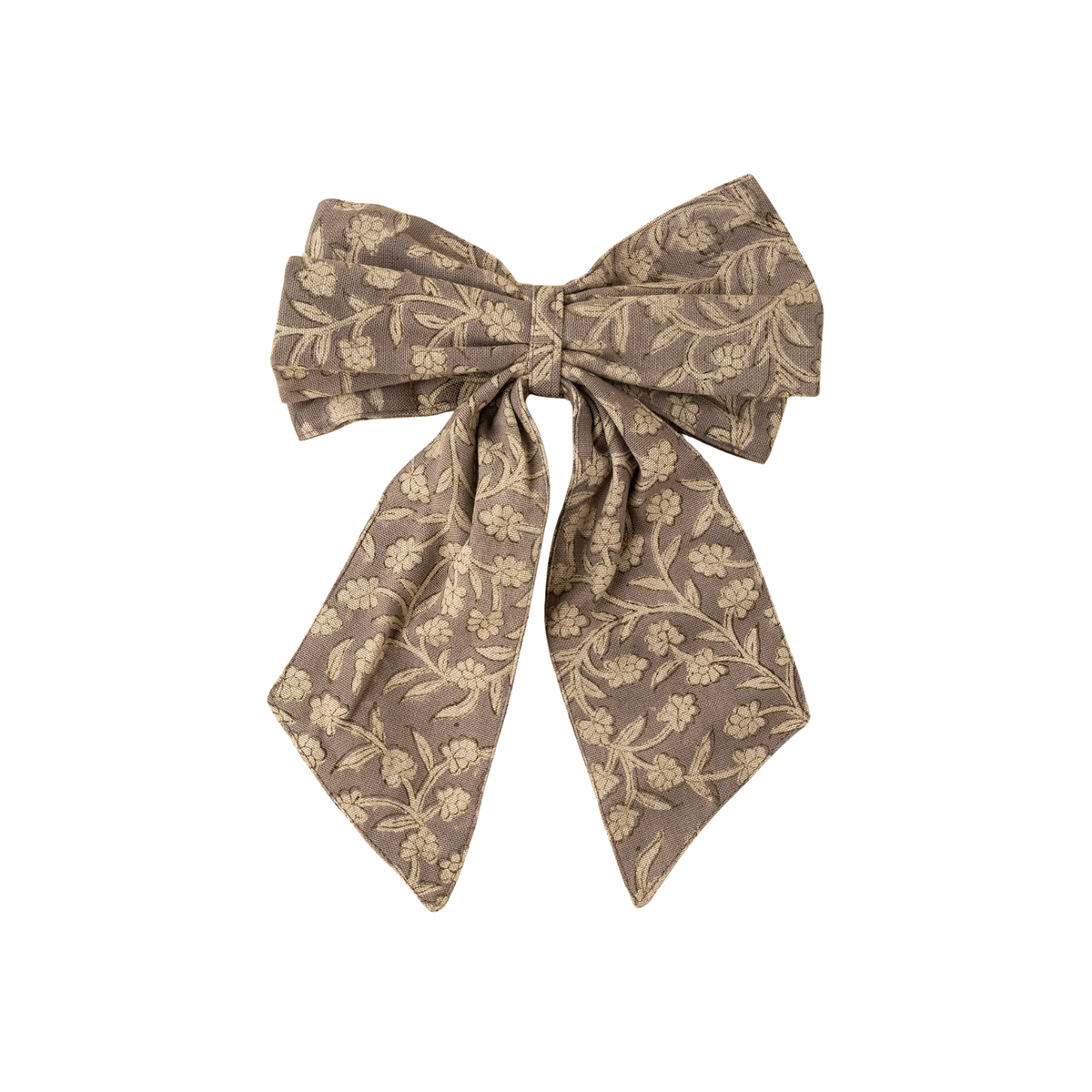 Bow Clip - Wildvine Block Print [Heather]