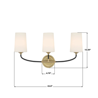 Niles 3 Light Bathroom Vanity