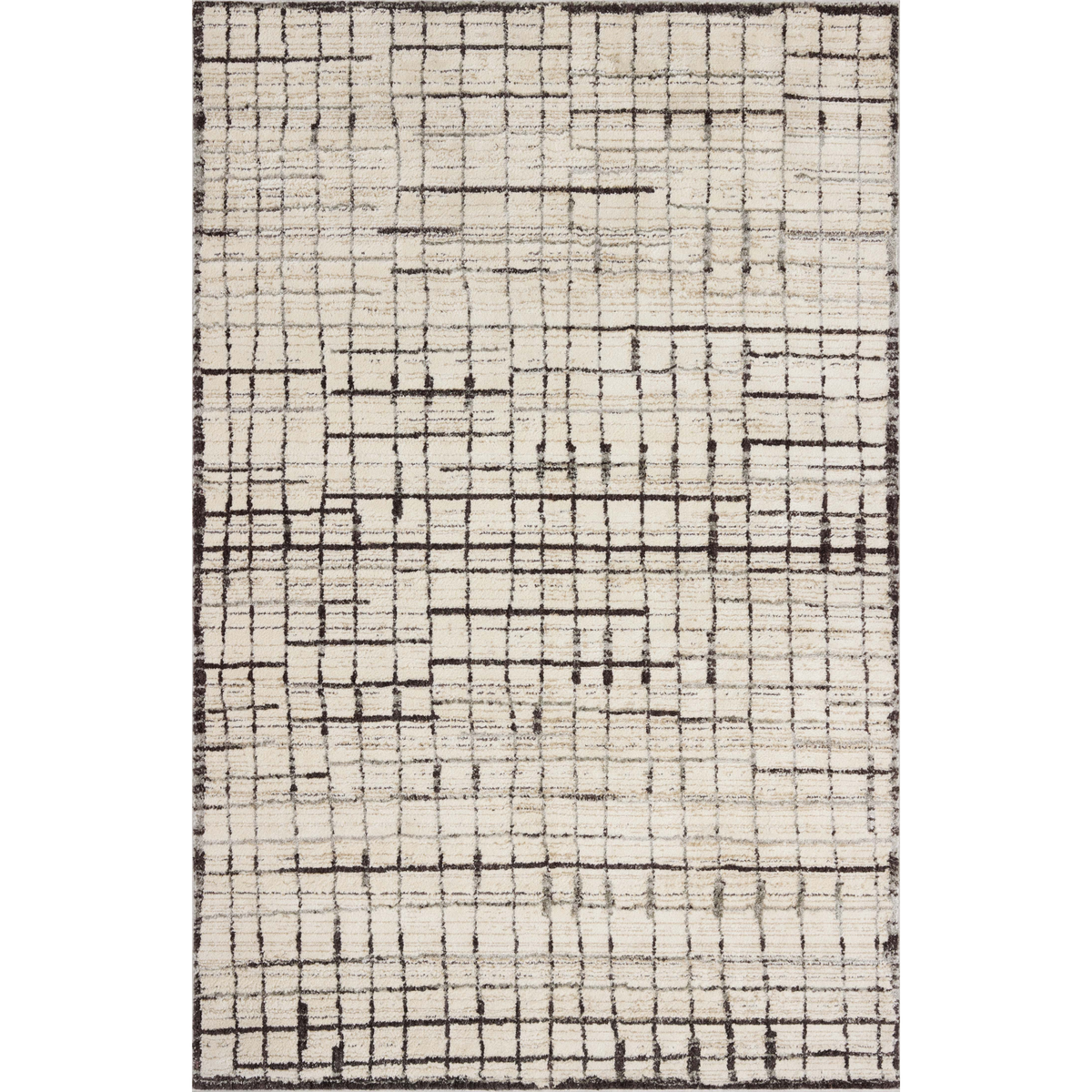Bleecker BLE-01 (Jeremiah Brent × Loloi) Rug [Ivory/Charcoal]