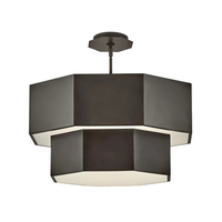 Facet 22" Convertible Semi-Flush/Chandelier