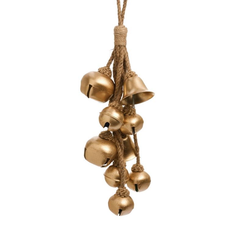 Iron & Gold Mixed Jinglebells - 18"