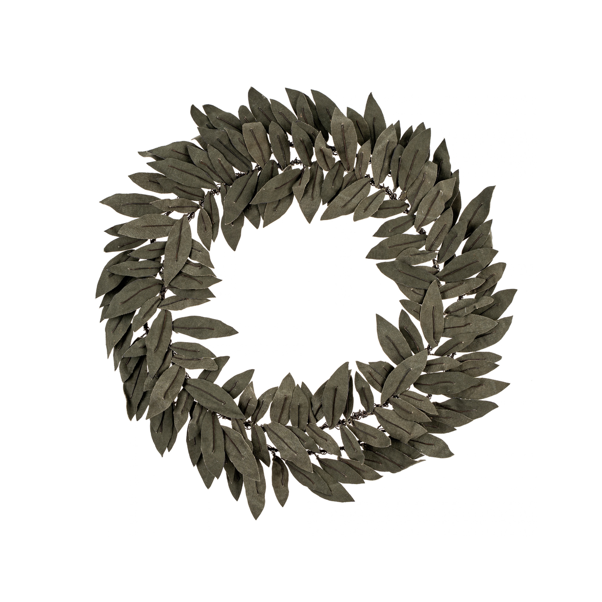 Recycled Army Canvas Olive Wreath [Green]